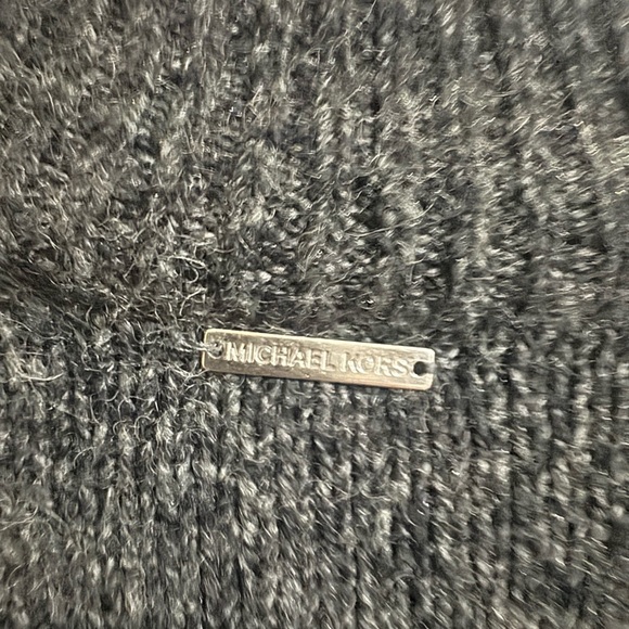 Michael Kors Charcoal and Light Gray Turtleneck Sweater - Picture 4 of 4